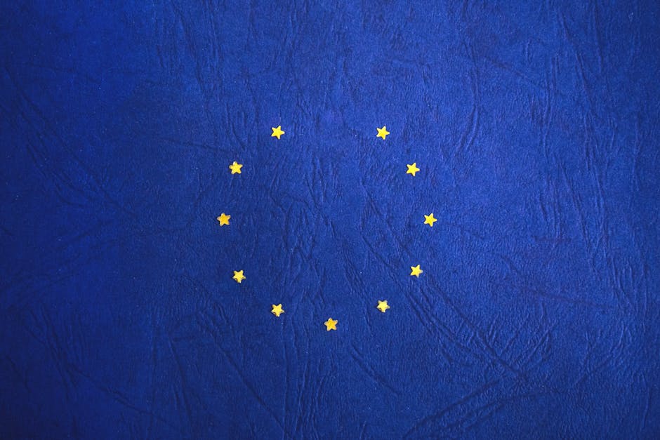 European Union flag texture