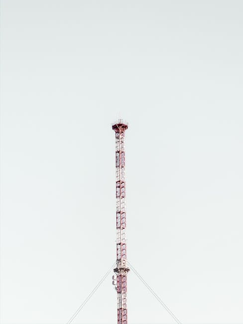 Telecommunications tower representing connectivity